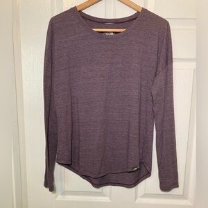 The North Face 🟣 Size Medium Heathered Purple Long Sleeve Tee